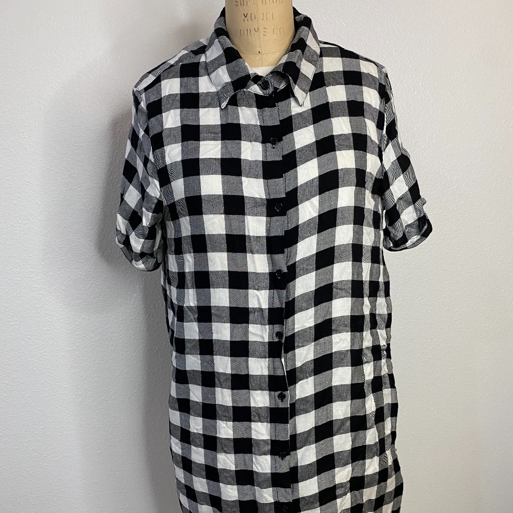 BB Dakota Cicely Shirt Dress Gingham Plaid Y2k Size M